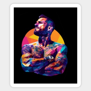 CM PUNK Lowpolly series 3 WWE Magnet